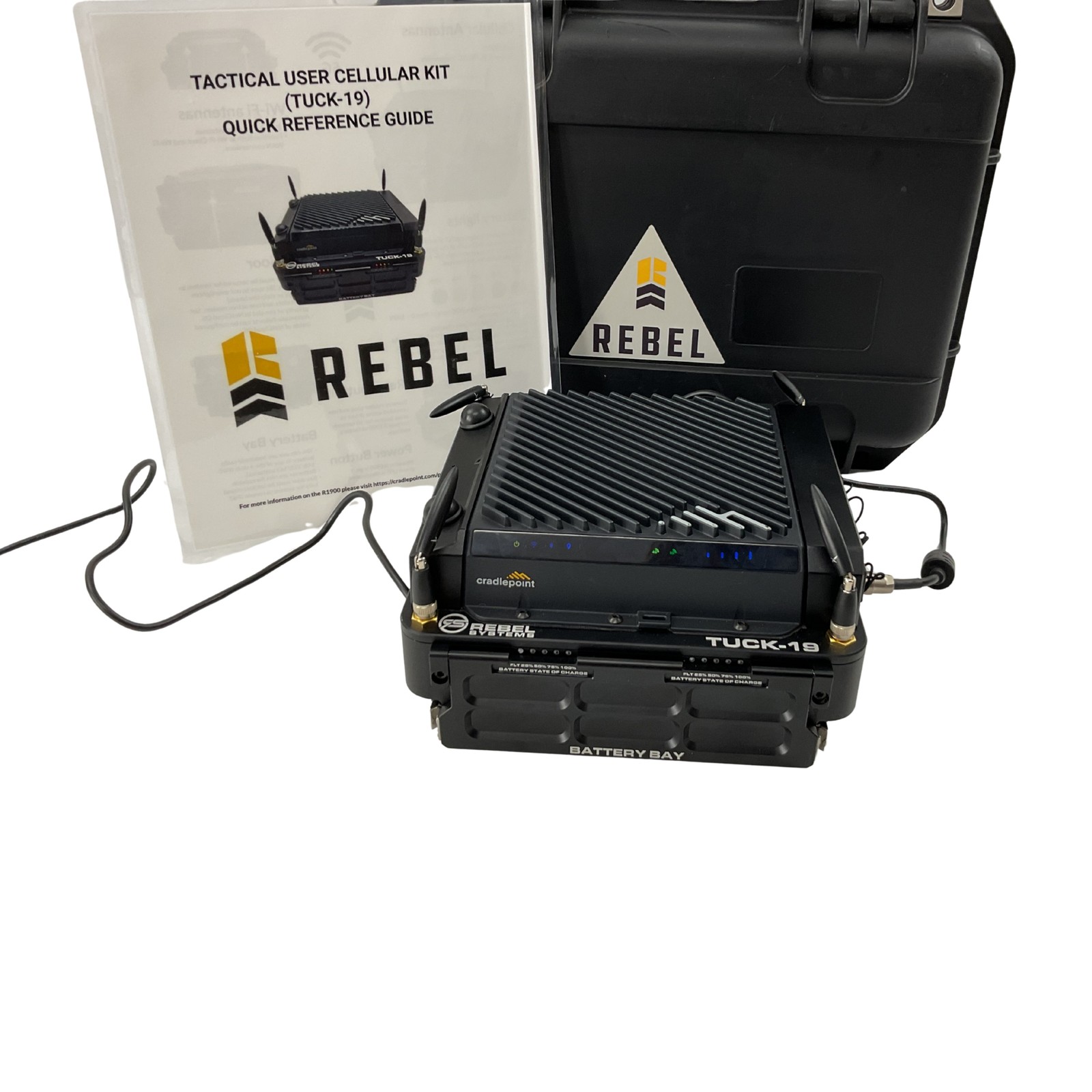 Rebel Systems TUCK-19 Tactical User Cellular Kit Cradlepoint R1900 5G Rugged GPS