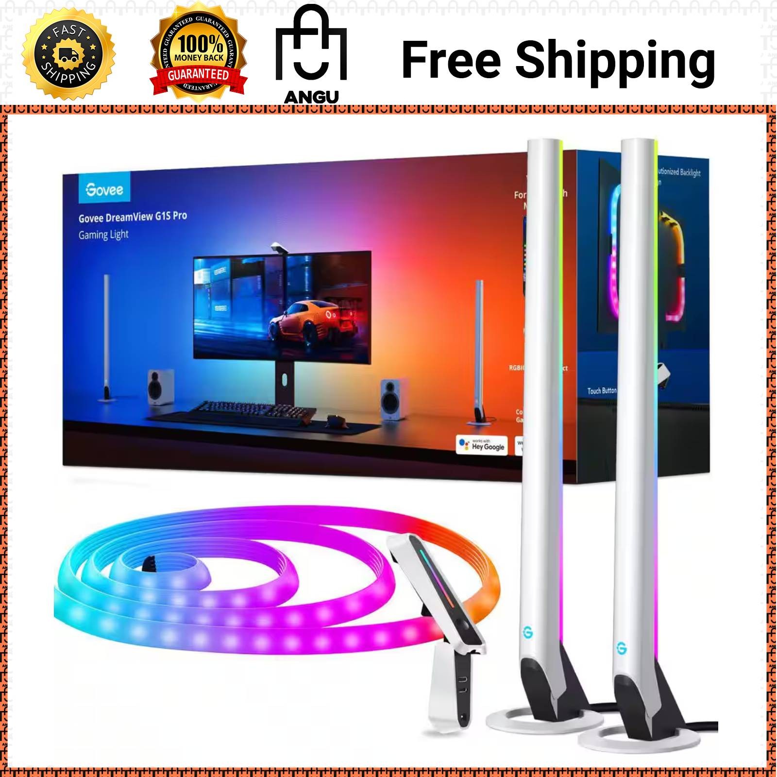 Govee DreamView G1 Pro RGBIC Smart Gaming Kit with Light Bars