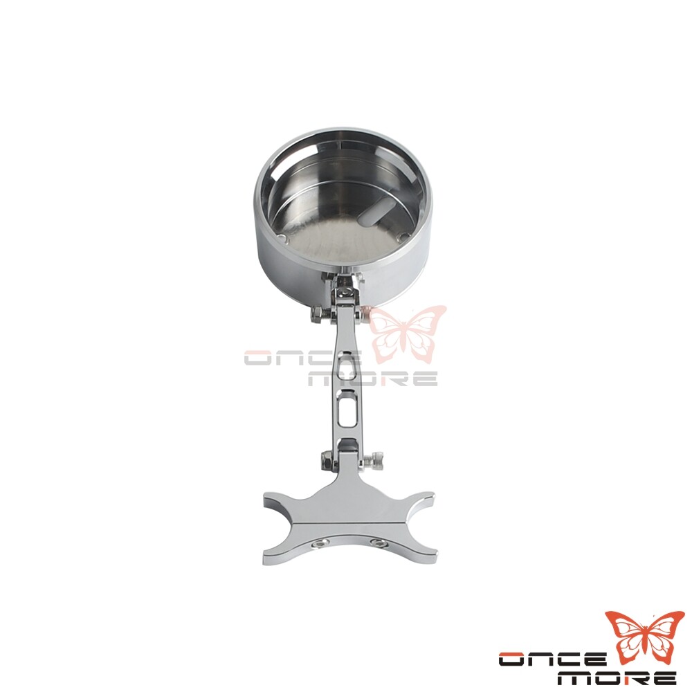 Chrome Digital Gauge Mount Housing Bracket Kit Adjustable For Harley FXFB FXLRS