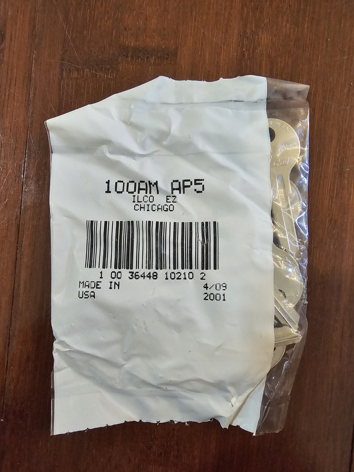 New - ILCO EZ 100AM AP5 Chicago Key Blank (10 Pcs/ Pack)