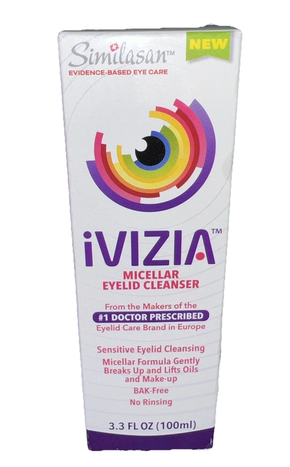 iVIZIA Micellar Eyelid Cleanser for Sensitive Eyelid Cleansing BAK-Preservative