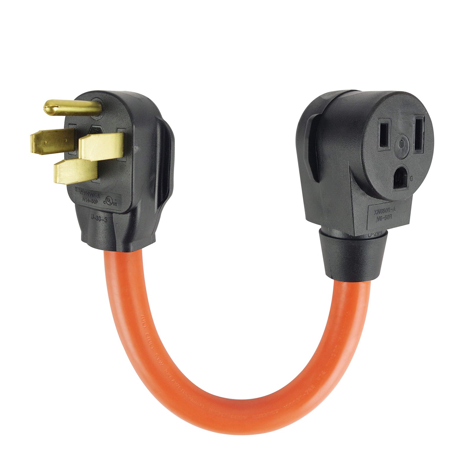 1.5FT NEMA 1450P to 650R Welder Adapter Cord, Heavy Duty 50Amp 250V SJTW 6AWG...