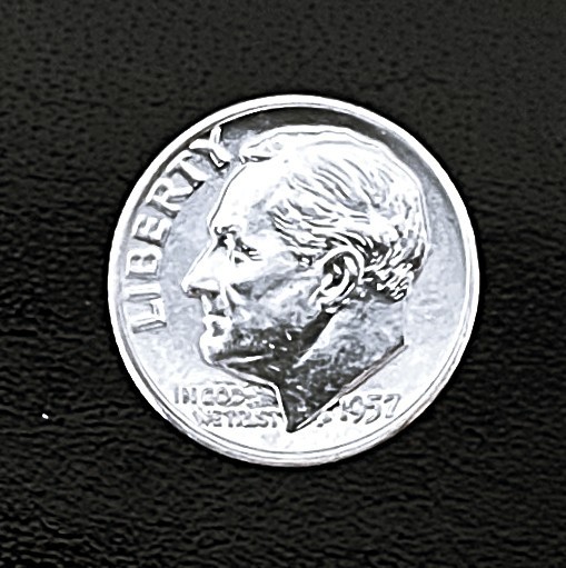 1957-D 10c SILVER Roosevelt Dime Gem BU  FTB  (R017)