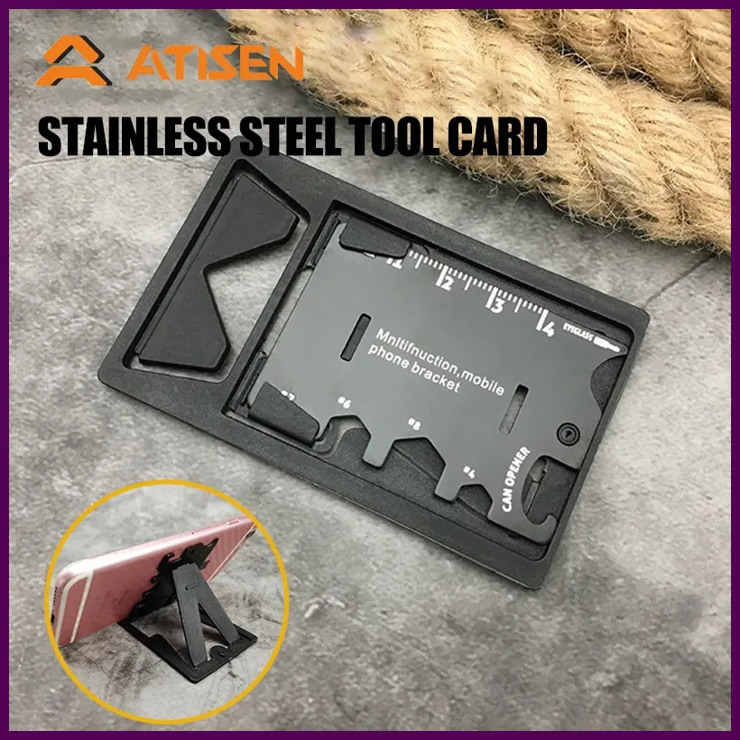 Multifunctional Portable Stainless Steel Tool Card Outdoor Survival Camping