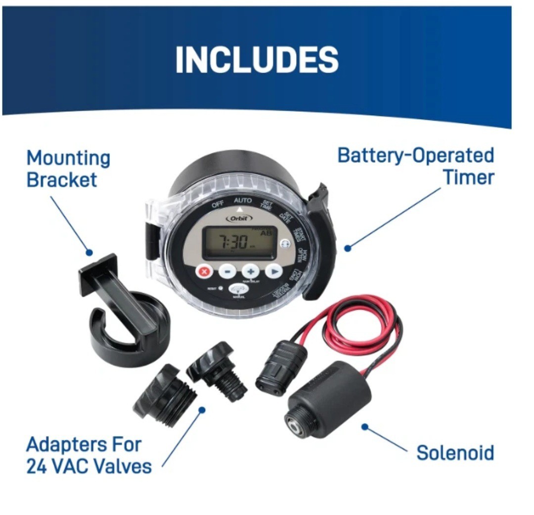 57865 Outdoor Battery-Powered Water Sprinkler Controller