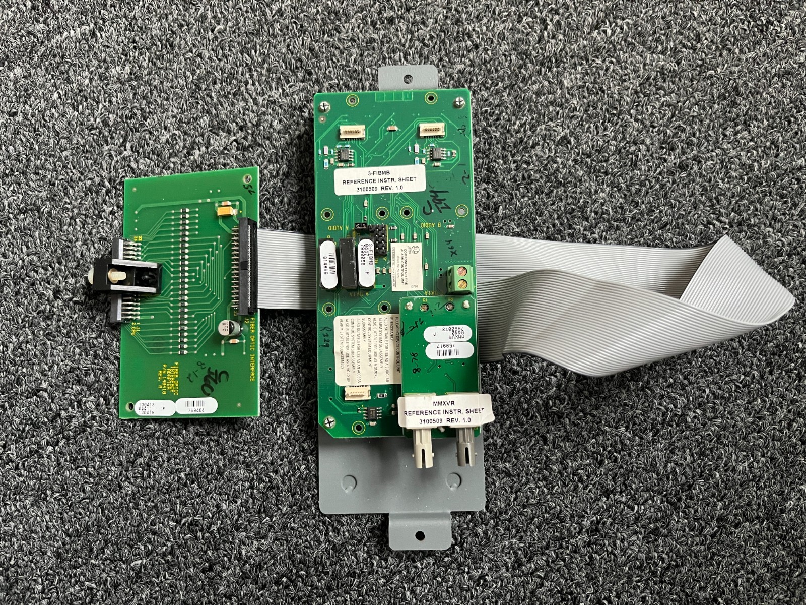 Edwards 3-FIBMB Fire Alarm Fiber Optic Interface Module for EST3 USED SEE DESC