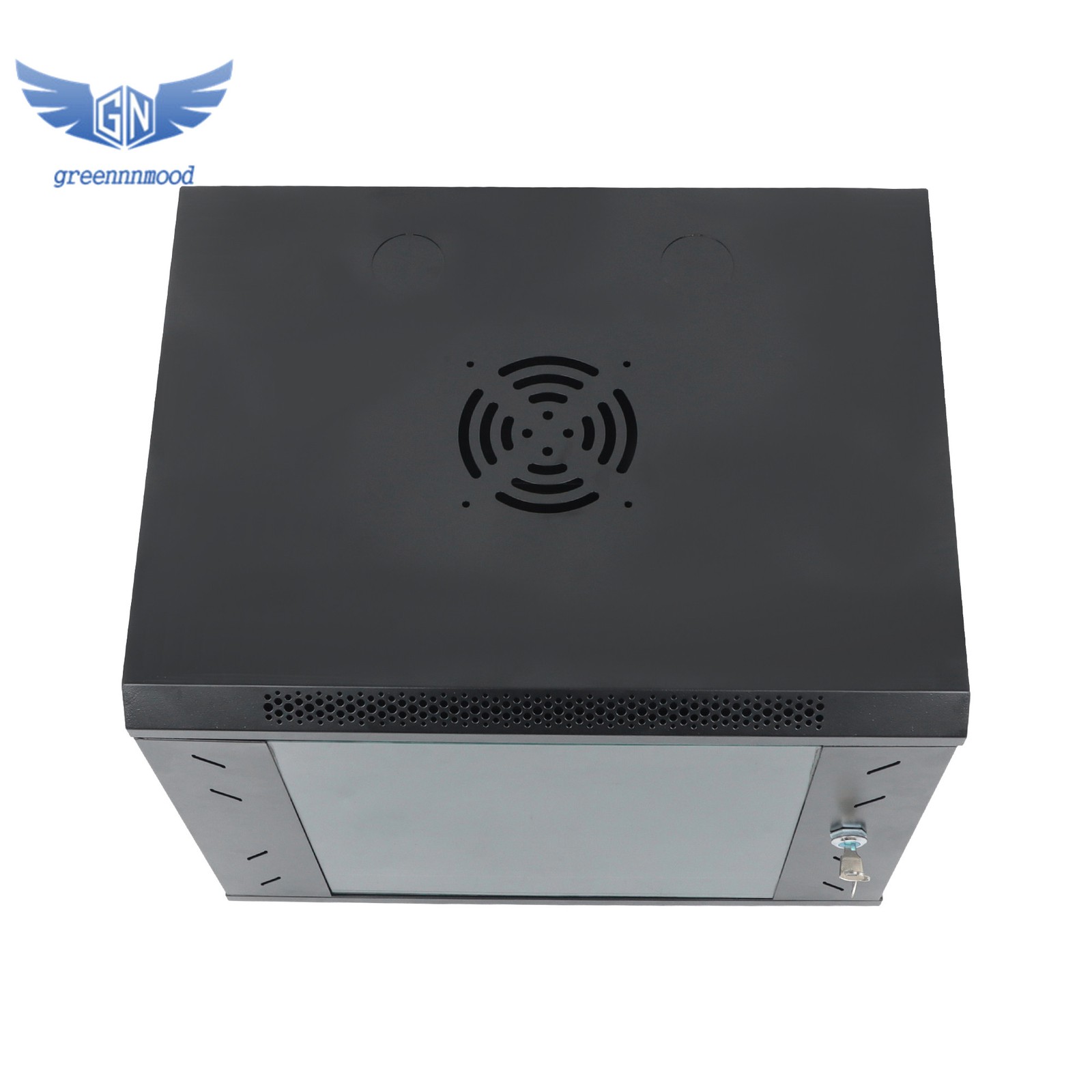 9U Wall Mount Network Server Rack Cabinet Enclosure 15.5'' Deep Door Lock Balck
