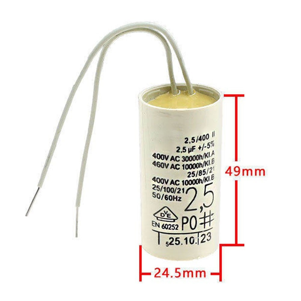 2.5uF Capacitor for Taco 00 Series Circulator Pumps in For heating Systems
