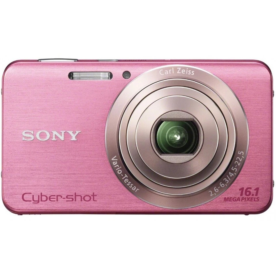Sony Cyber-shot DSC-W630 16.1 MP Compact Digital Camera & Battery Pink 85% new