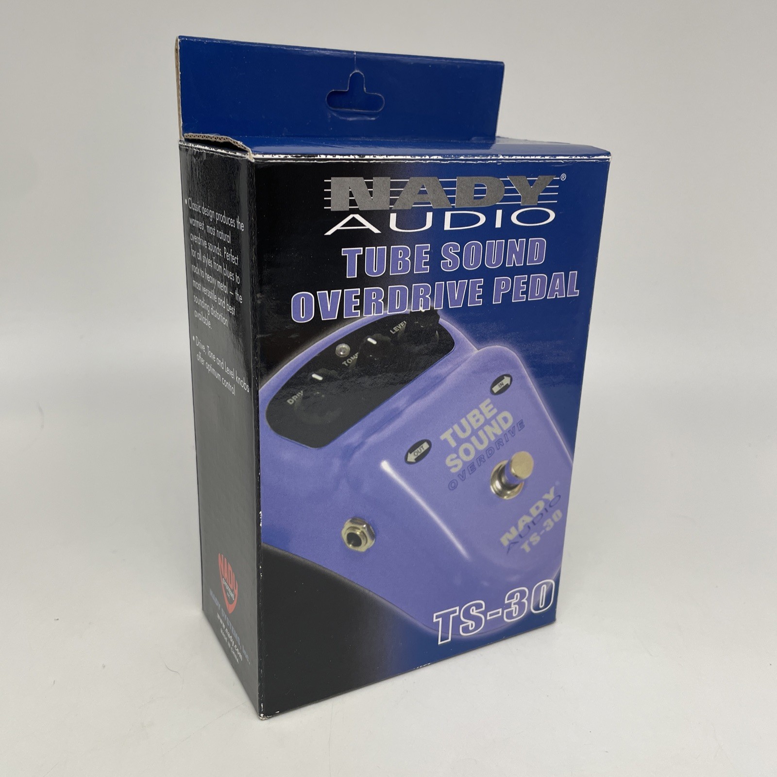 NADY TS30 OVERDRIVE Tube Screamer Distortion Guitar Or Bass Effect Pedal
