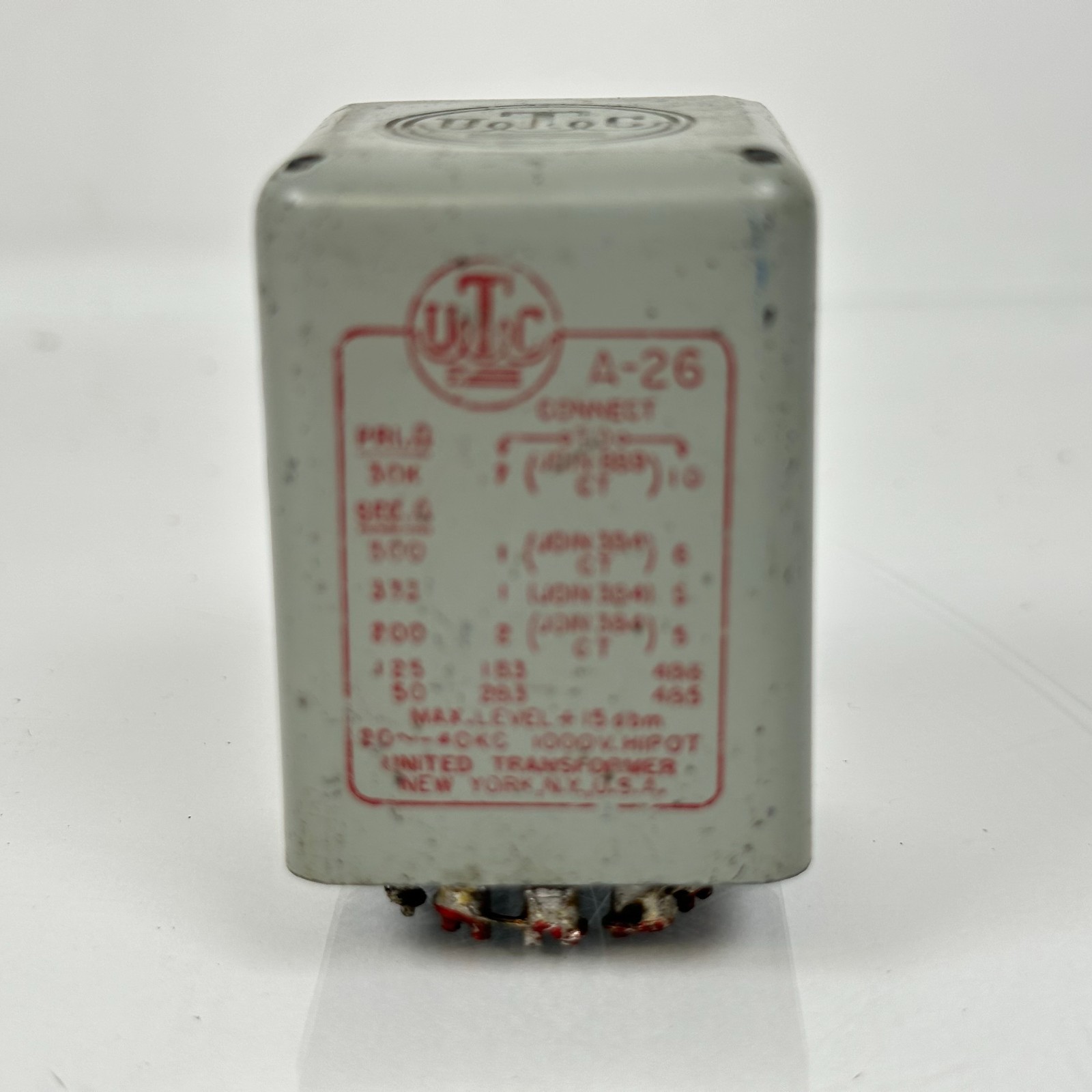 UTC A-26 Transformer Vintage Original