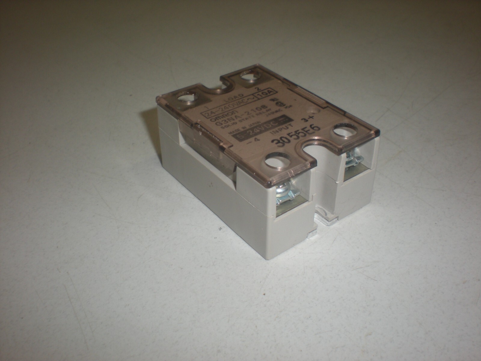 Omron  G3NA-210B Solid State Relay with Terminal Cover - 24VDC Coil - Tests OK