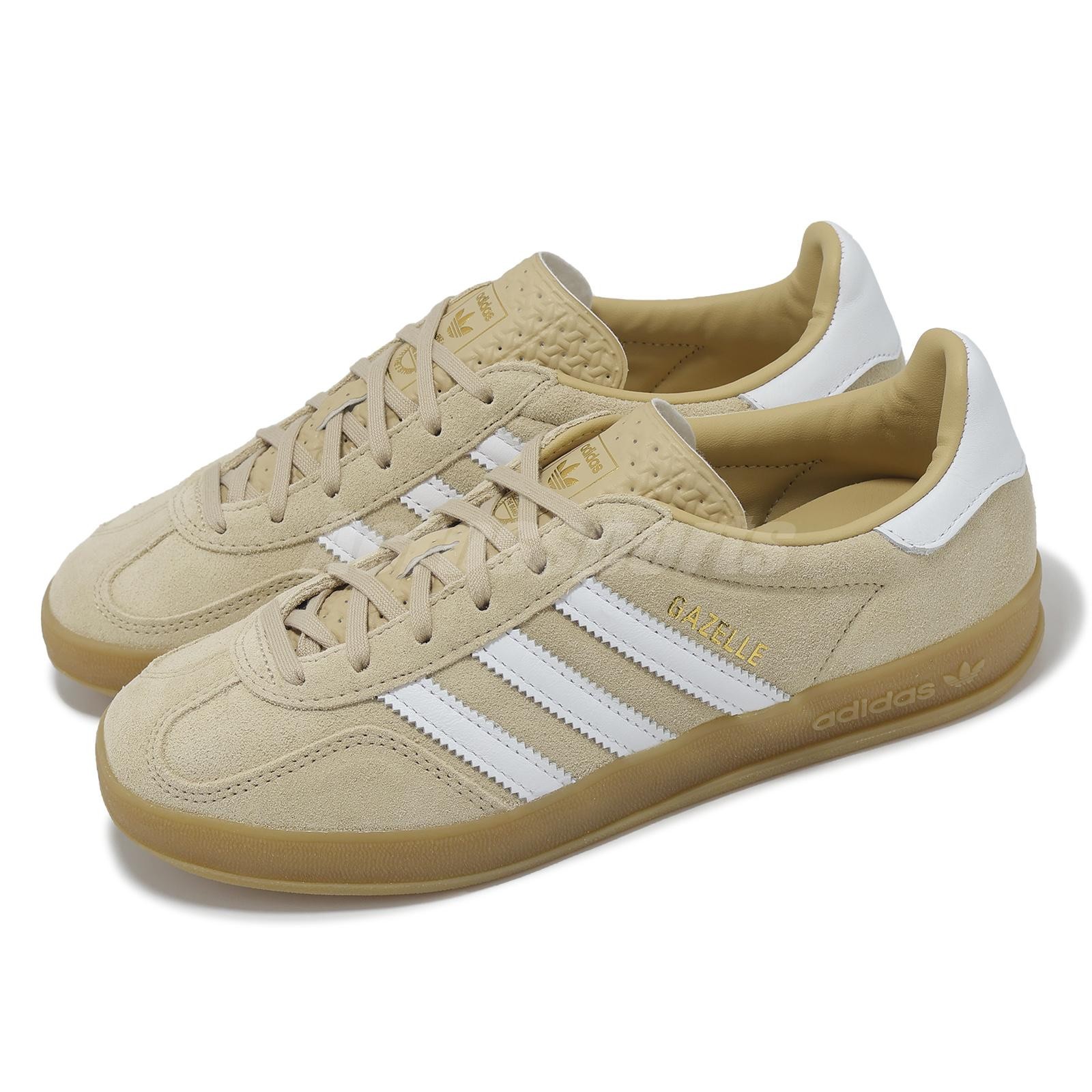 adidas Originals Gazelle Indoor W Magic Beige Gum Women Casual Shoes IH5482