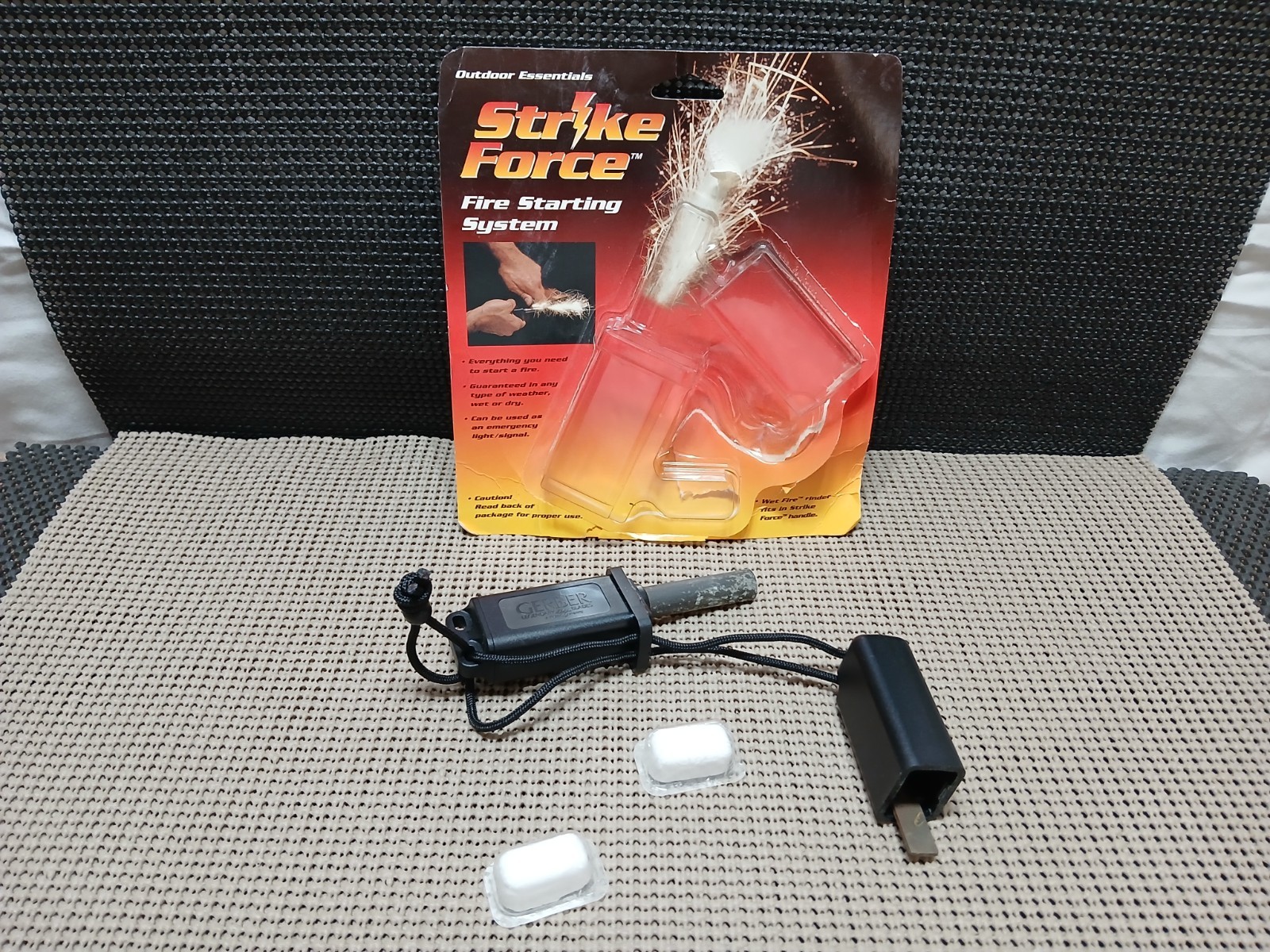 GERBER*STRIKE FORCE*FIRE STARTING SYSTEM*FLINT BAR*SP*OP*NOS*SAI