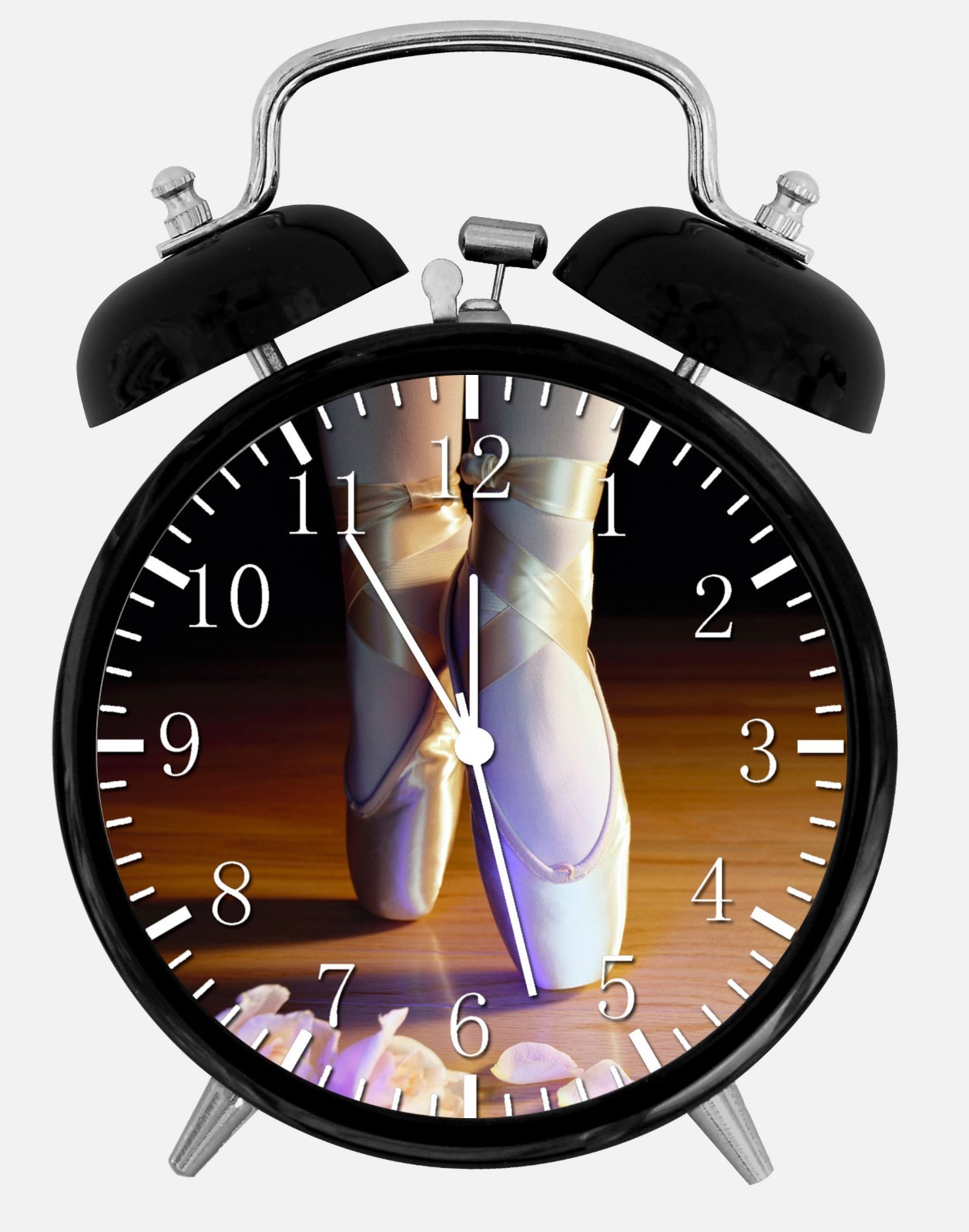 Ballet Shoes Alarm Desk Clock 3.75" Home or Office Decor W310 Nice For Gift
