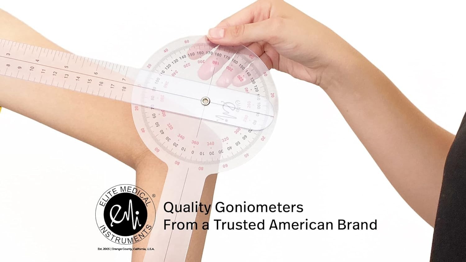 Essential Goniometer Set 12", 8", 6" - Great for Precision Measurements