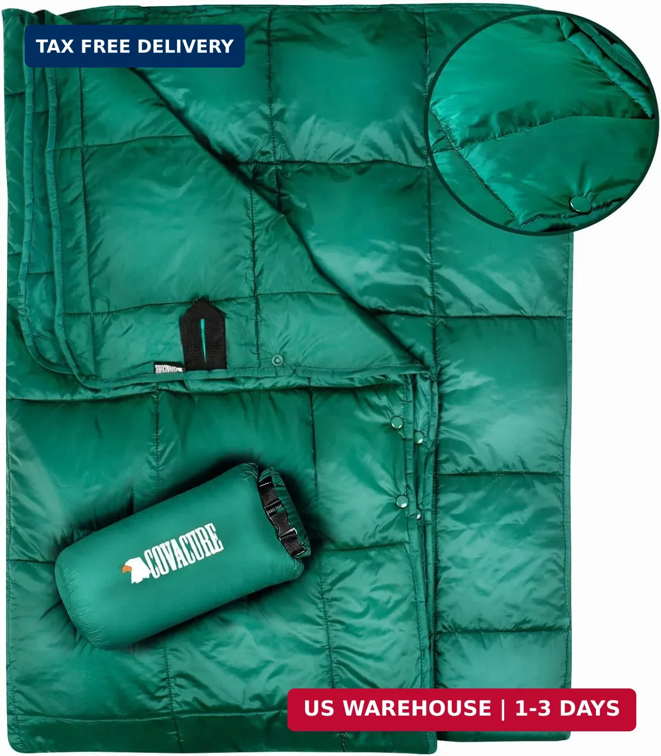 Puffy Camping Blanket Lightweight Packable Outdoor Travel Quilt