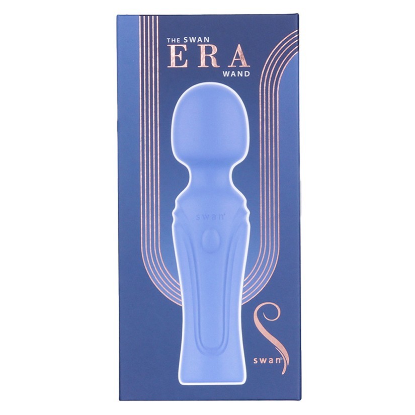 New Swan Era Rechargeable Silicone Wand Massager with Incremental Speed Control