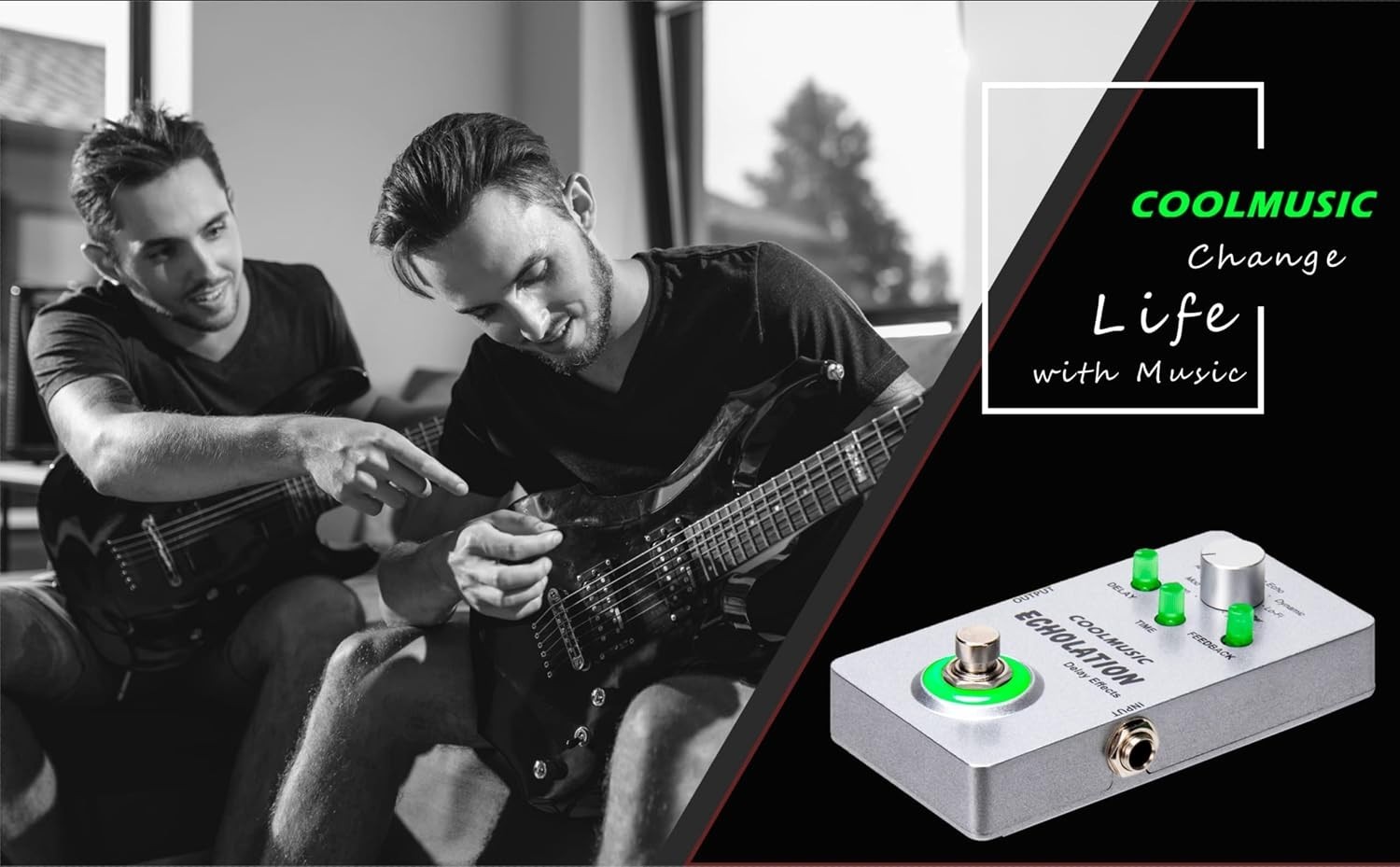 Digital Delay Pedal - Clean/Mod/Filter Effects