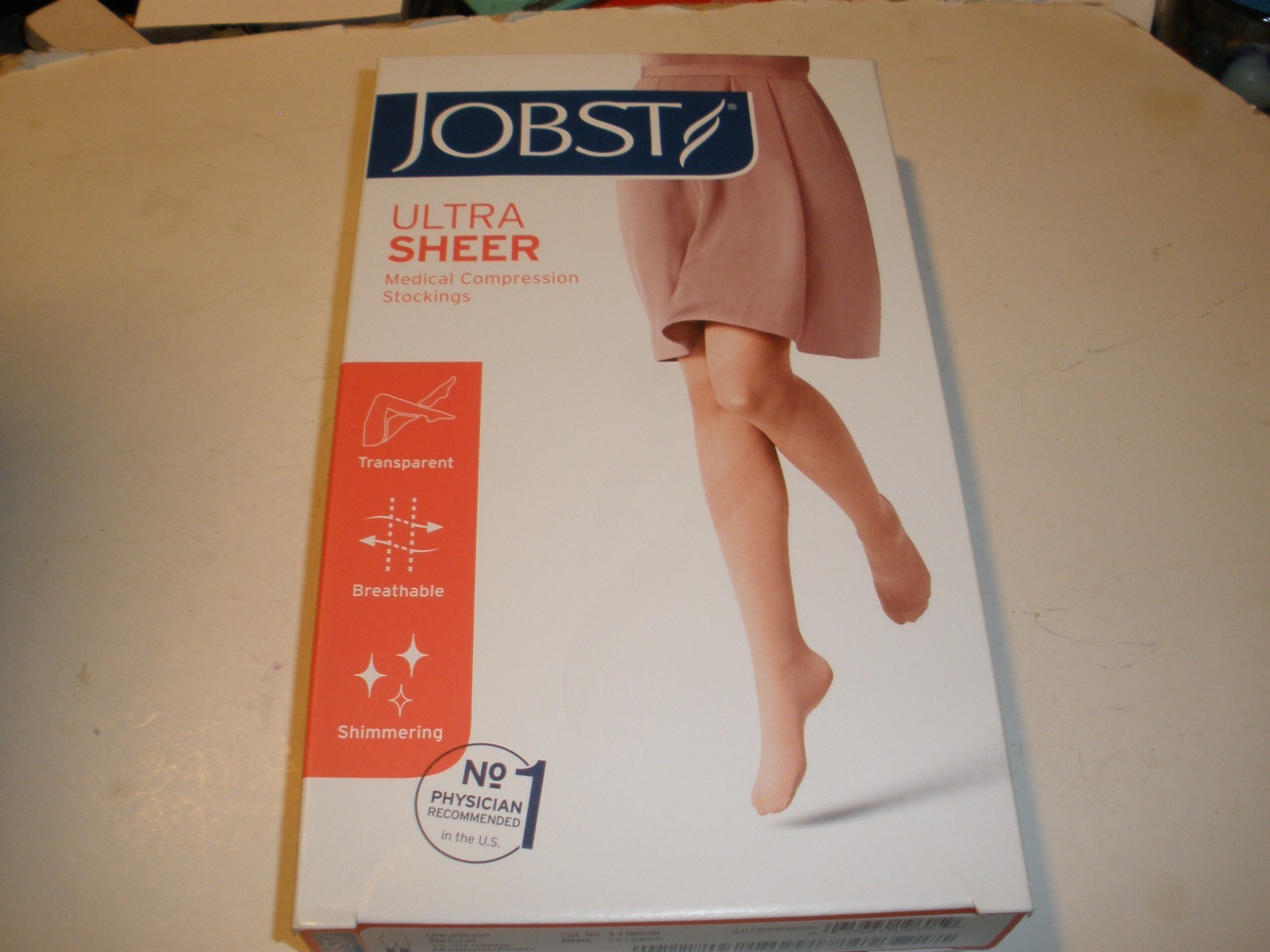 NEW Jobst Medical Compression Stockings Ultra Sheer Natural Sz Med/Petite