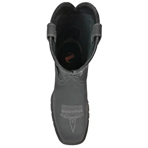 HOSS Men's 10" We The People Composite Toe Waterproof Pull-On Work Boot Black -