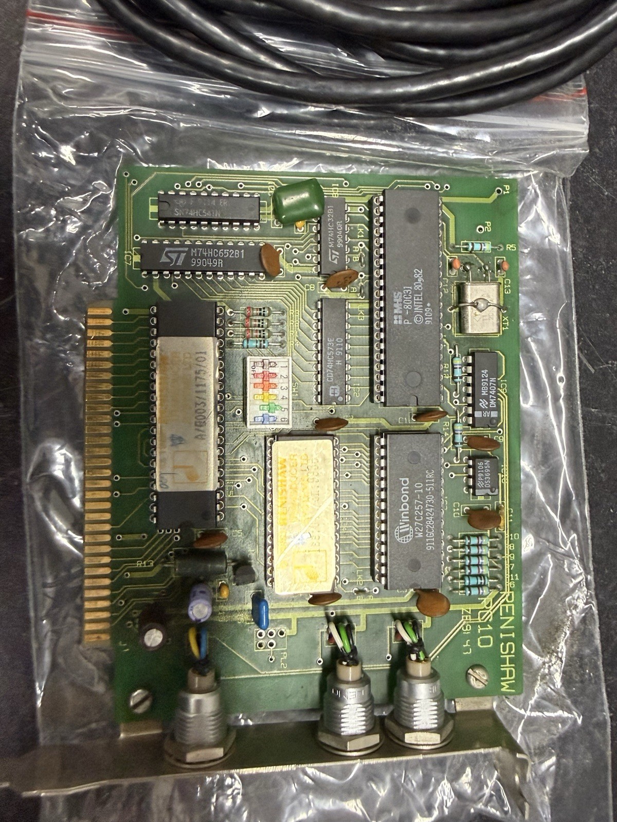 Renishaw PC10 Probe Interface ISA Card w/ LEMO Cable Untested As-Is