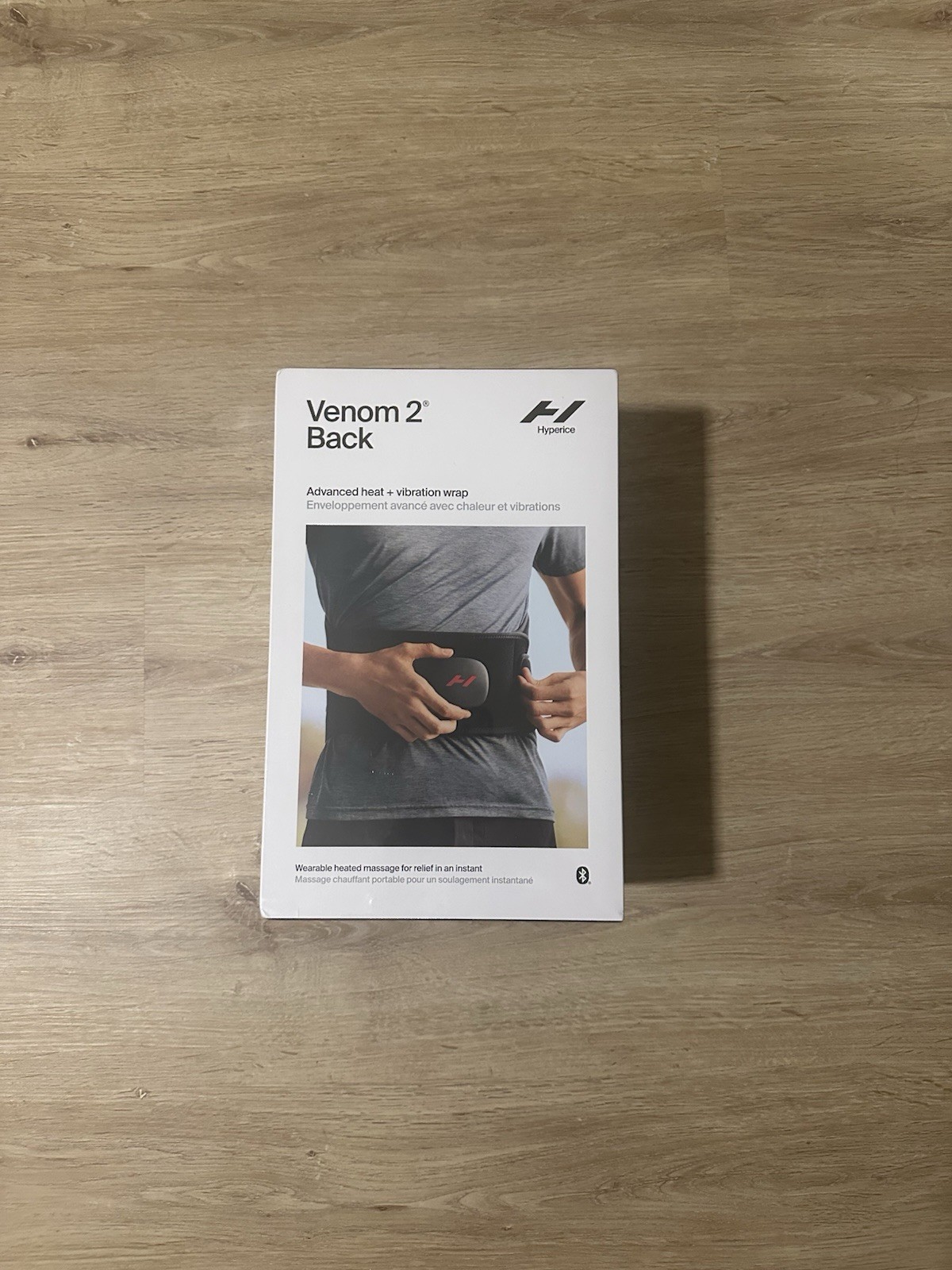 Hyperice Venom 2 Back Massage Wrap Heat Therapy + Vibration Bluetooth Black