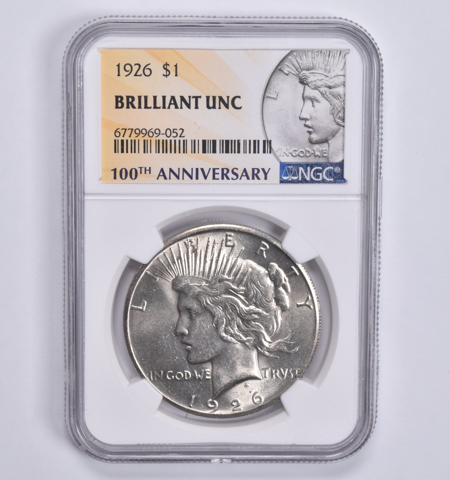 1926 Peace Silver Dollar 100th Anniv Special 2021 Lbl MS Unc BU NGC