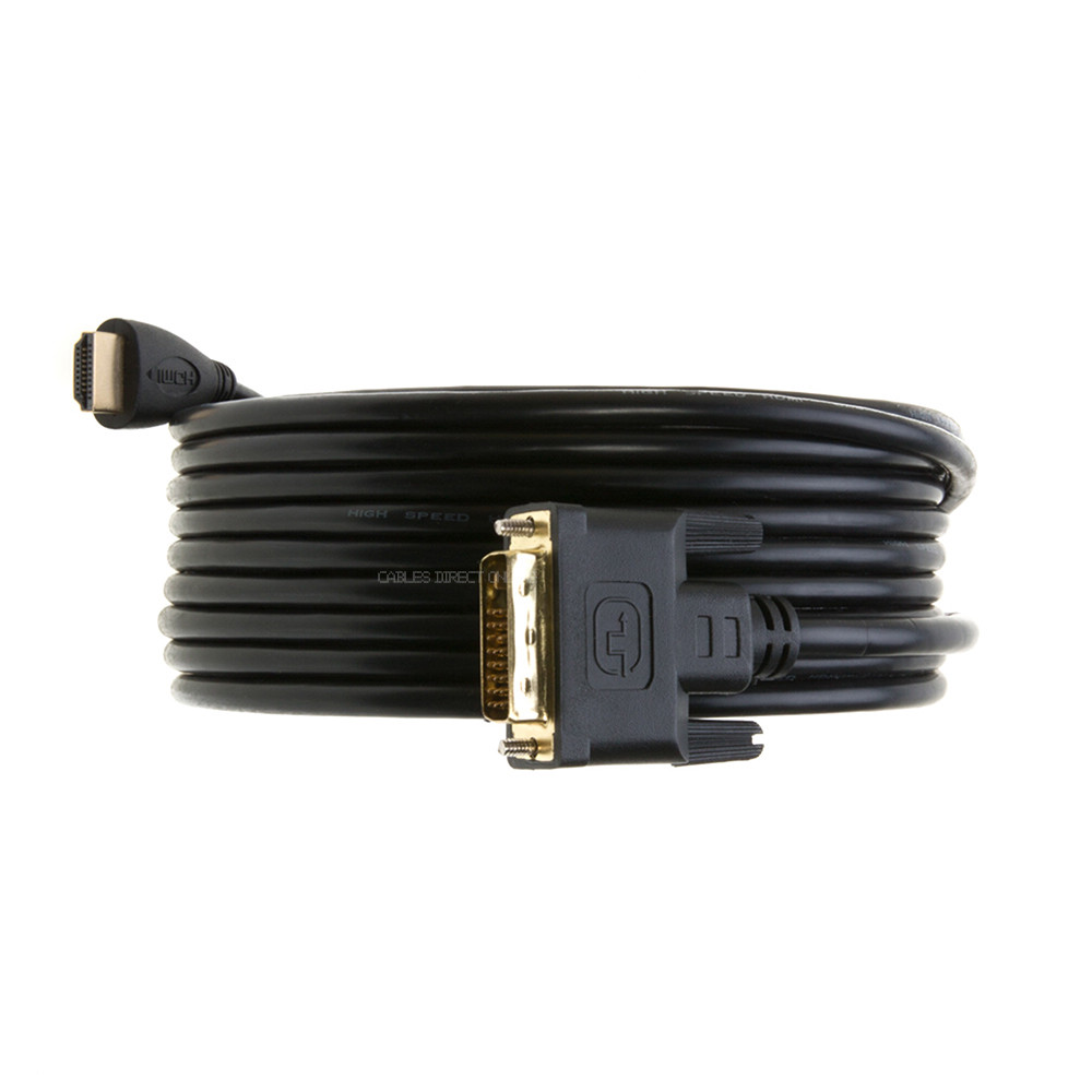DVI-D to HDMI Cable Monitor Cord PC Laptop Monitor LCD Projector Display Adapter