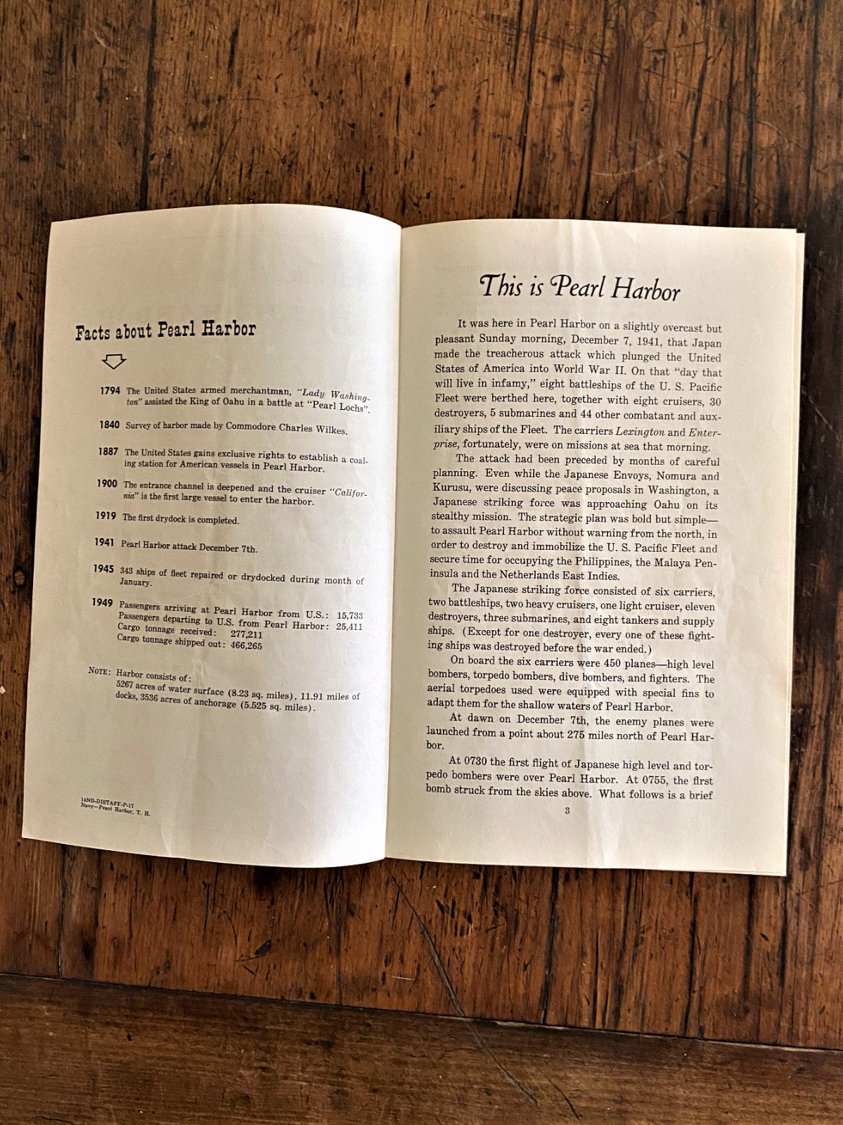 "This is Pearl Harbor" ~ Old Booklet Found in Scrapbook