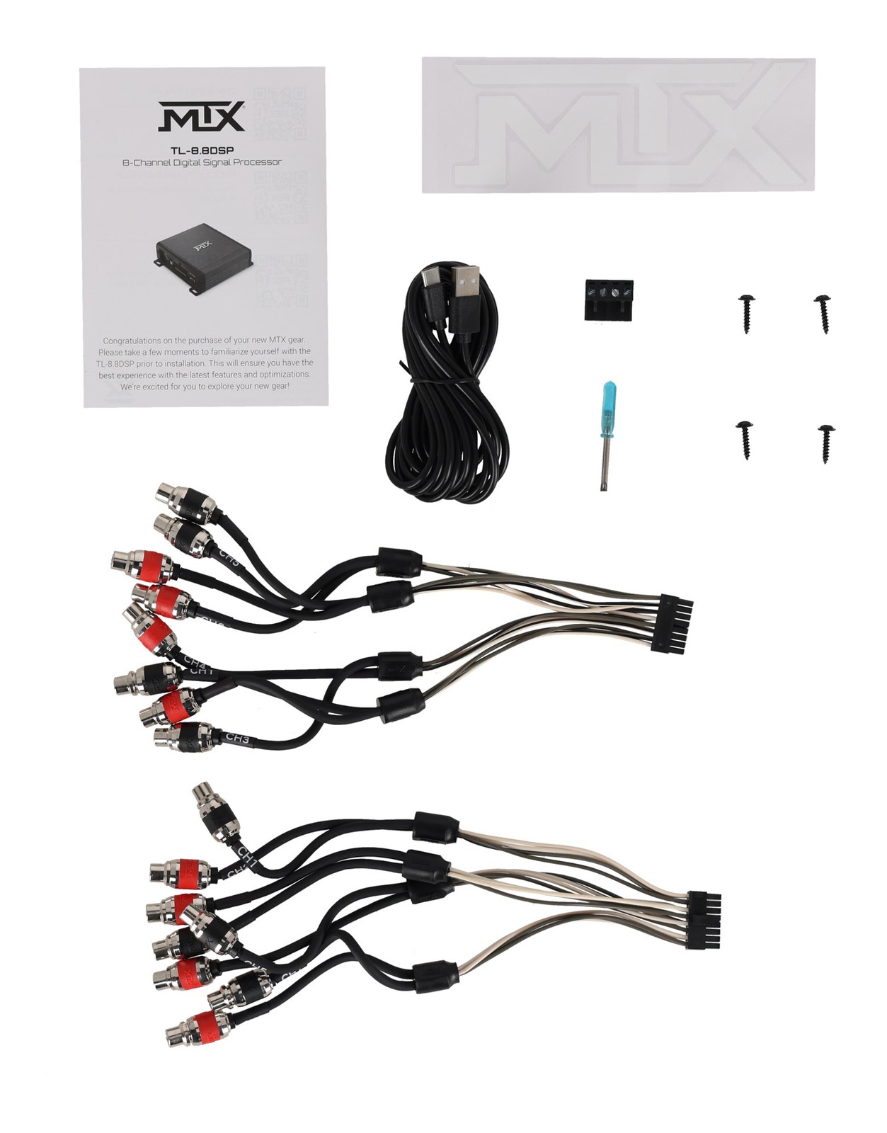 MTX TL-88DSP 8-Channel Car Audio Digital Signal Processor Bluetooth Enabled DSP