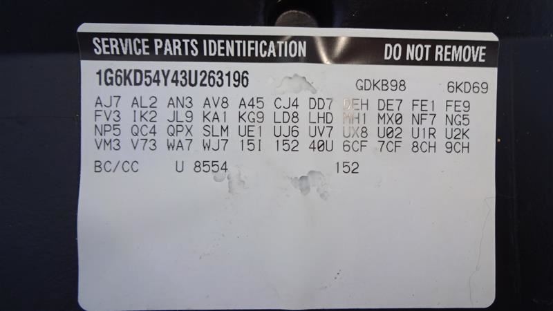 Front Door Module ID: 25717350 Fits 02-03 DEVILLE 647679