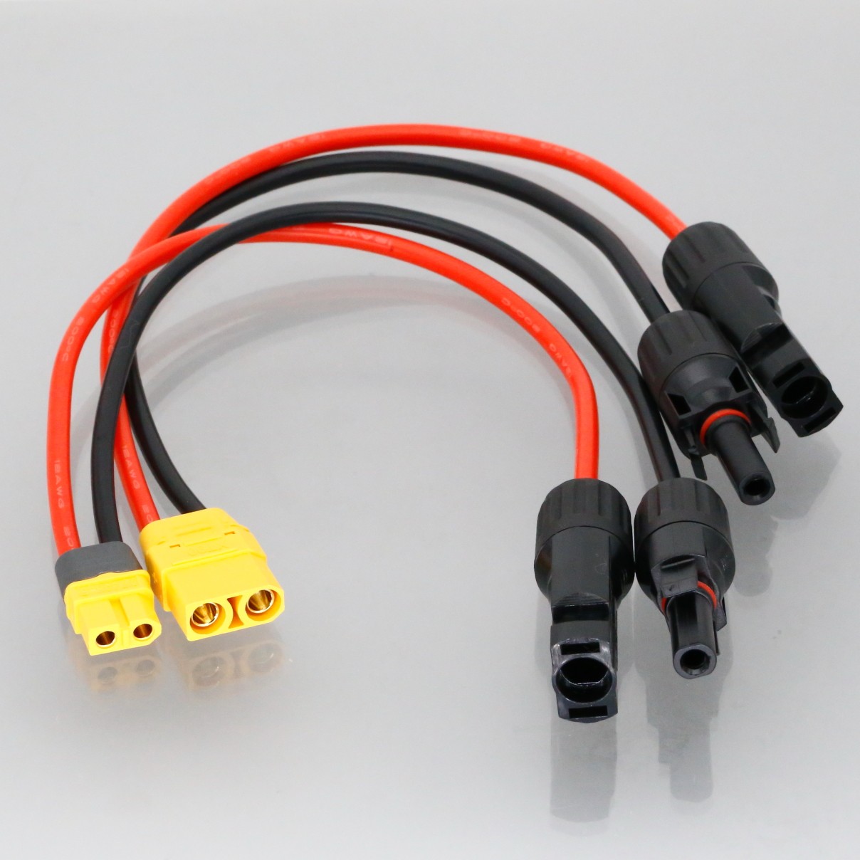 XT90 XT60 MC 4mm Solar PV Input Charging Cable 12AWG For BLUETTI Power Station