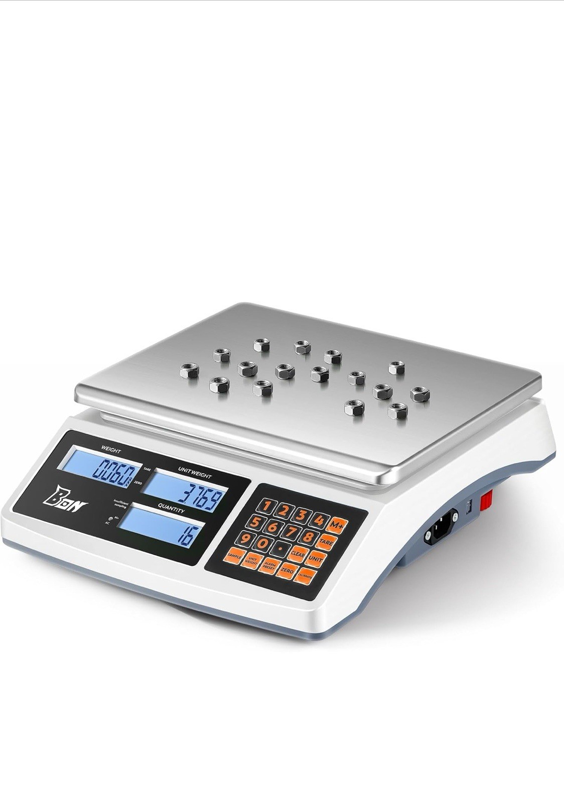 Bonvoisin Industrial Counting Tabletop Scale w/ Keypad Display, Piece Counting