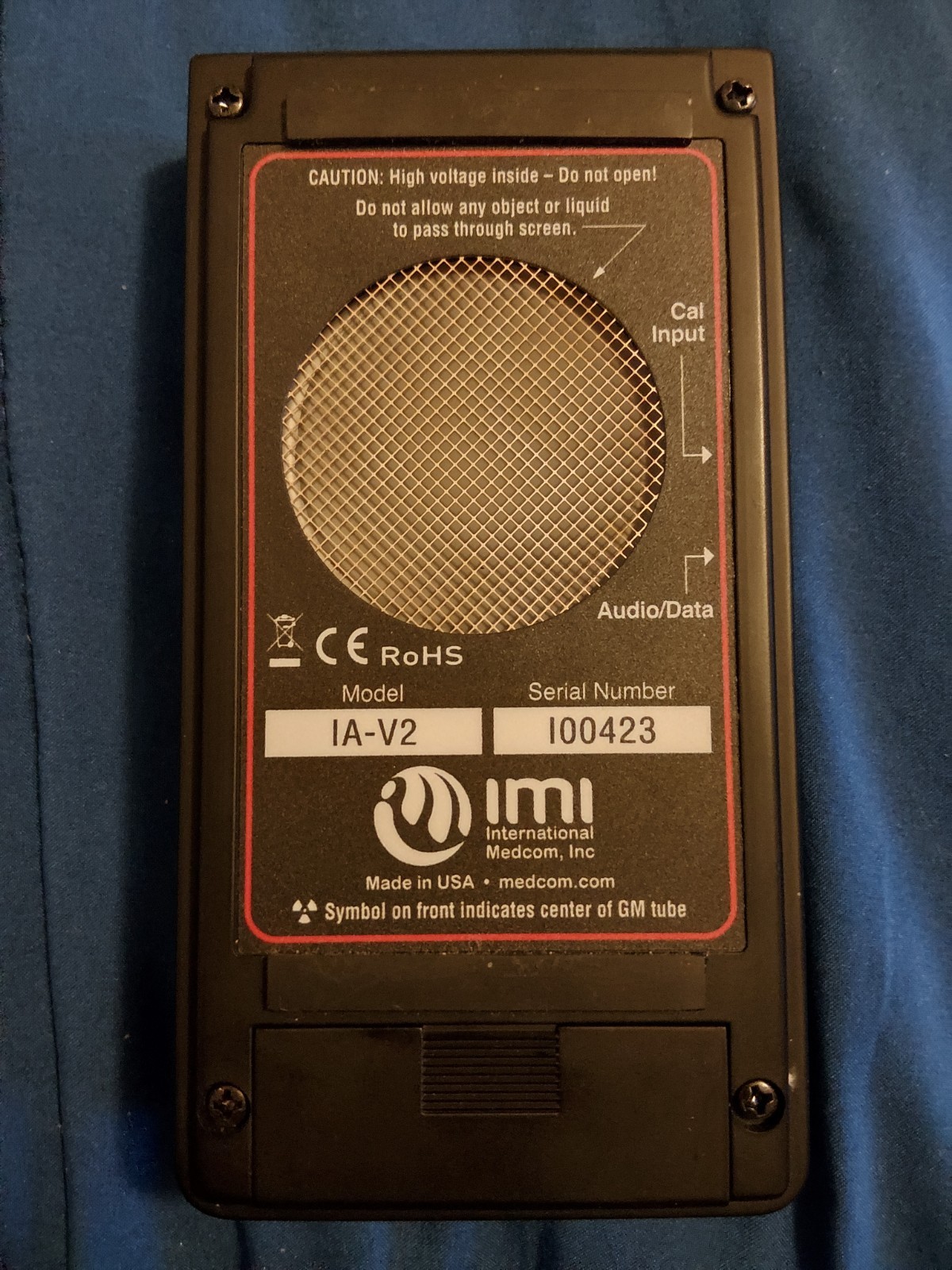 INTERNATIONAL MEDCOM RADALERT 100 R100X NUCLEAR RADIATION MONITOR-NEW W/O BOX