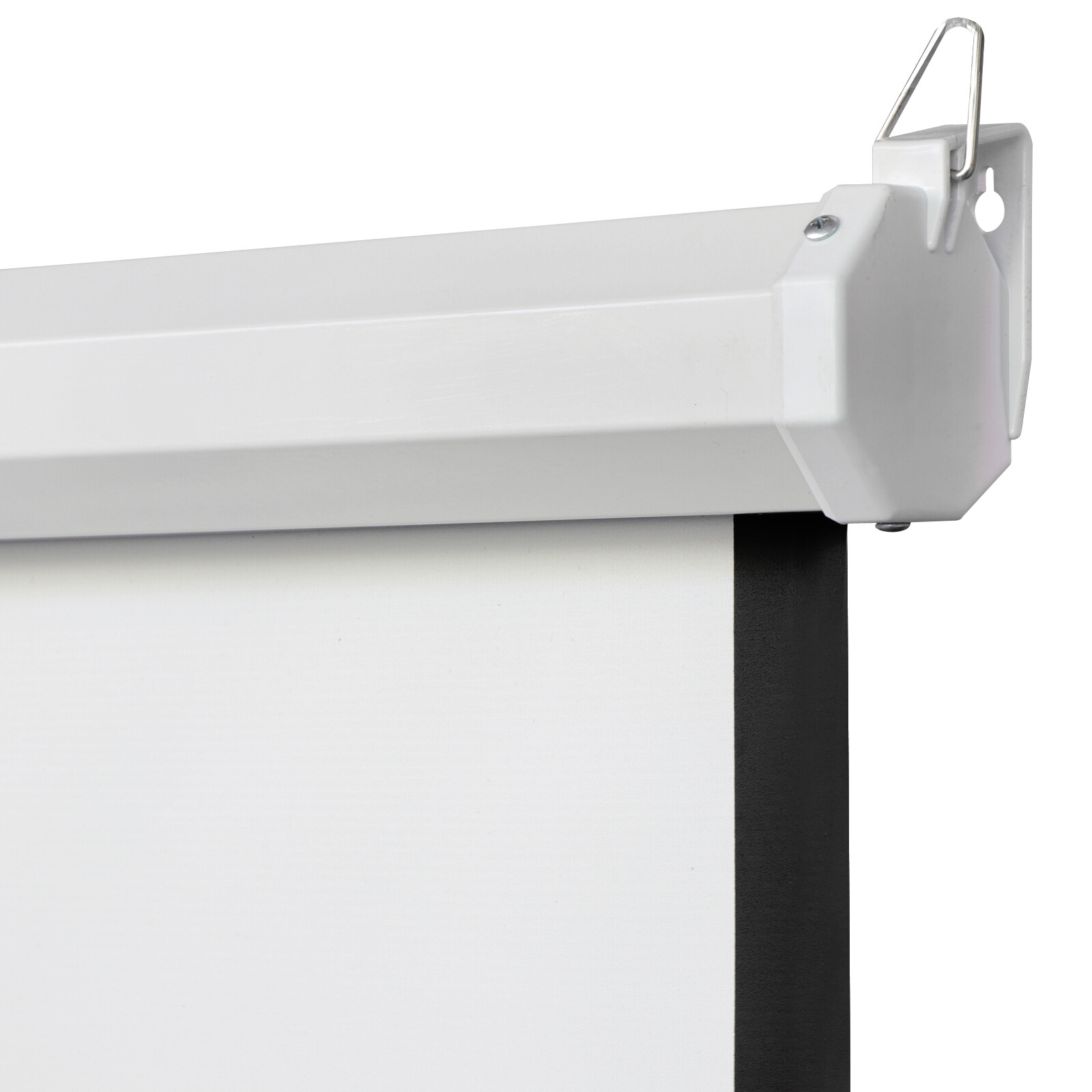 84" Manual Pull Down Auto-Lock Projector Projection Screen Matte White 1:1 Ratio
