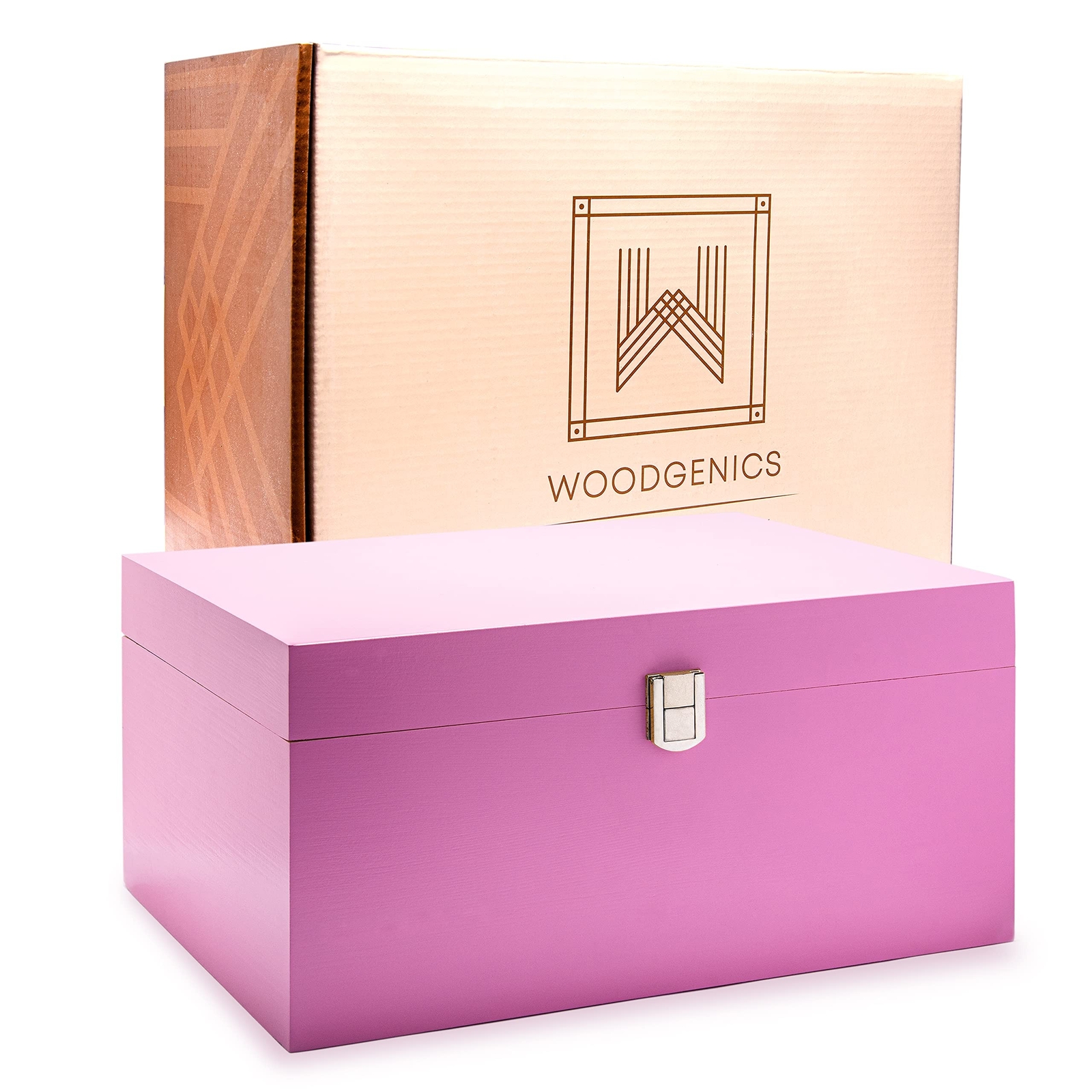 Wooden Gift Boxes - Large Memory Box For Keepsakes, Decorative Boxes With Lid...