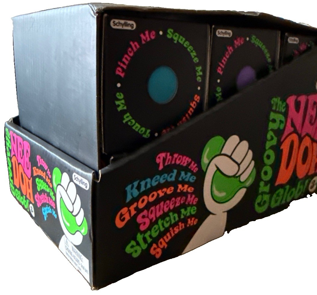 Viral NeeDoh Groovy Glob 12 Assorted Colors Display Box 🔥 AUTHENTIC SCHYLLING