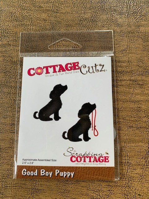 COTTAGE CUTZ CRAFT CUTTING DIE, GOOD BOY PUPPY, #CC-550, NEW! NEVER USED!