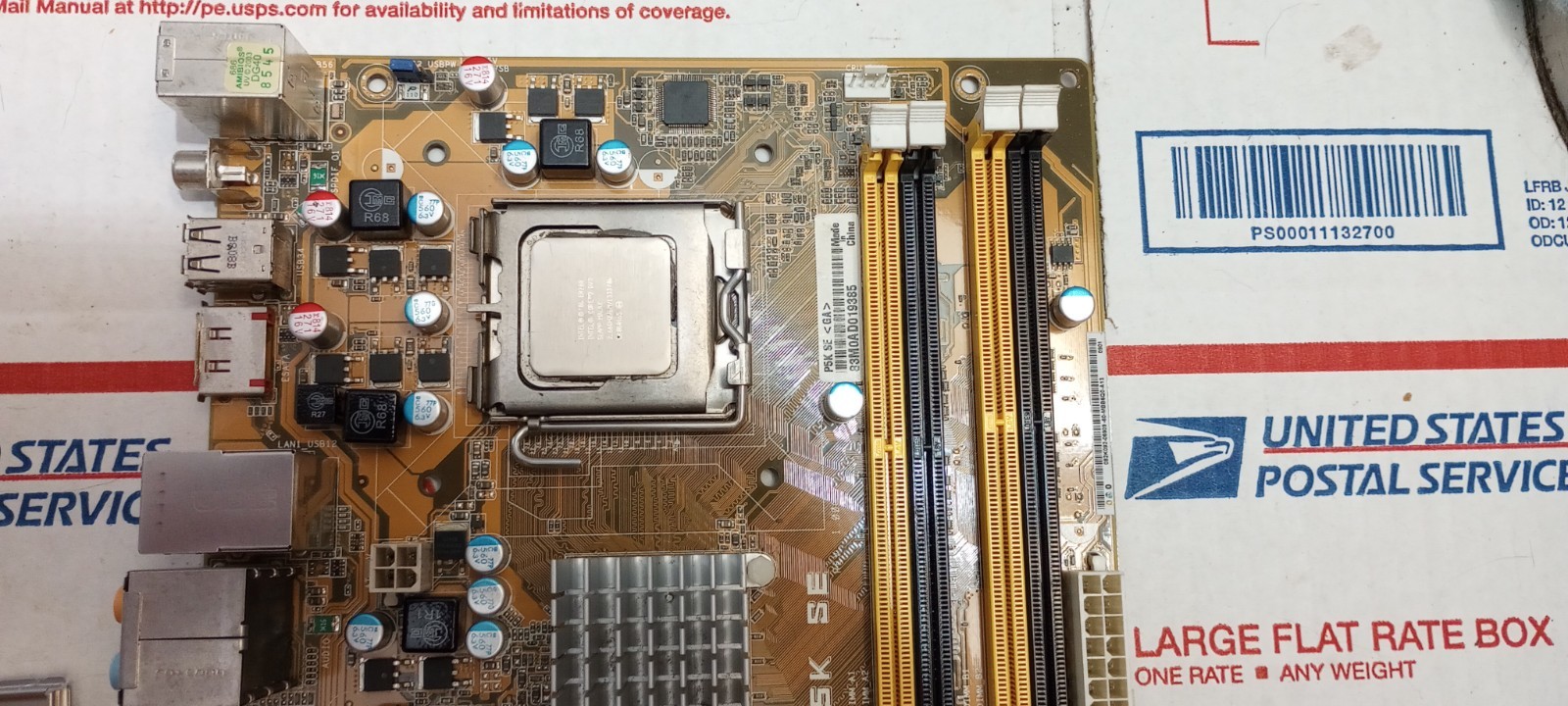 ASUS P5K SE Motherboard and Core 2 Duo E8200CPU