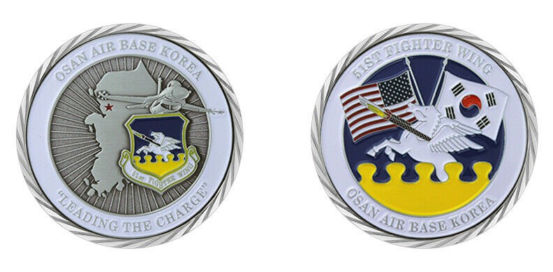 OSAN AIR BASE KOREA 51ST FIGHTER WING COIN
