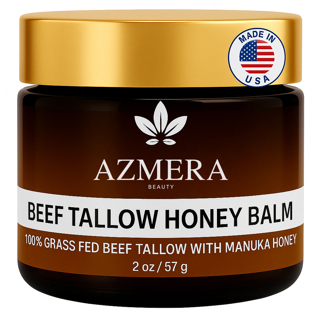 100% Grass-Fed Beef Tallow For Skin Balm with Organic Manuka Honey MGO 263+.