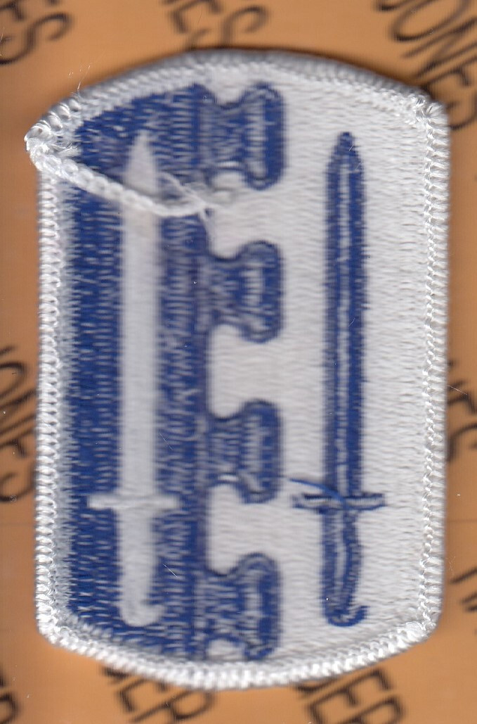 US Army 2nd Infantry Brigade ~3" dress uniform patch m/e