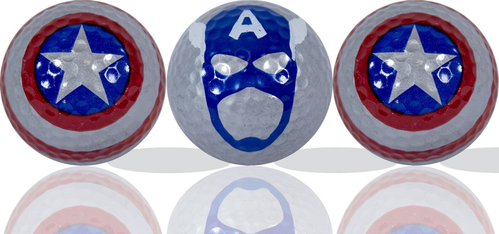 Captain USA Golf Balls 3 Pack • Great Gift Idea • Perfect Gift for Anyone!
