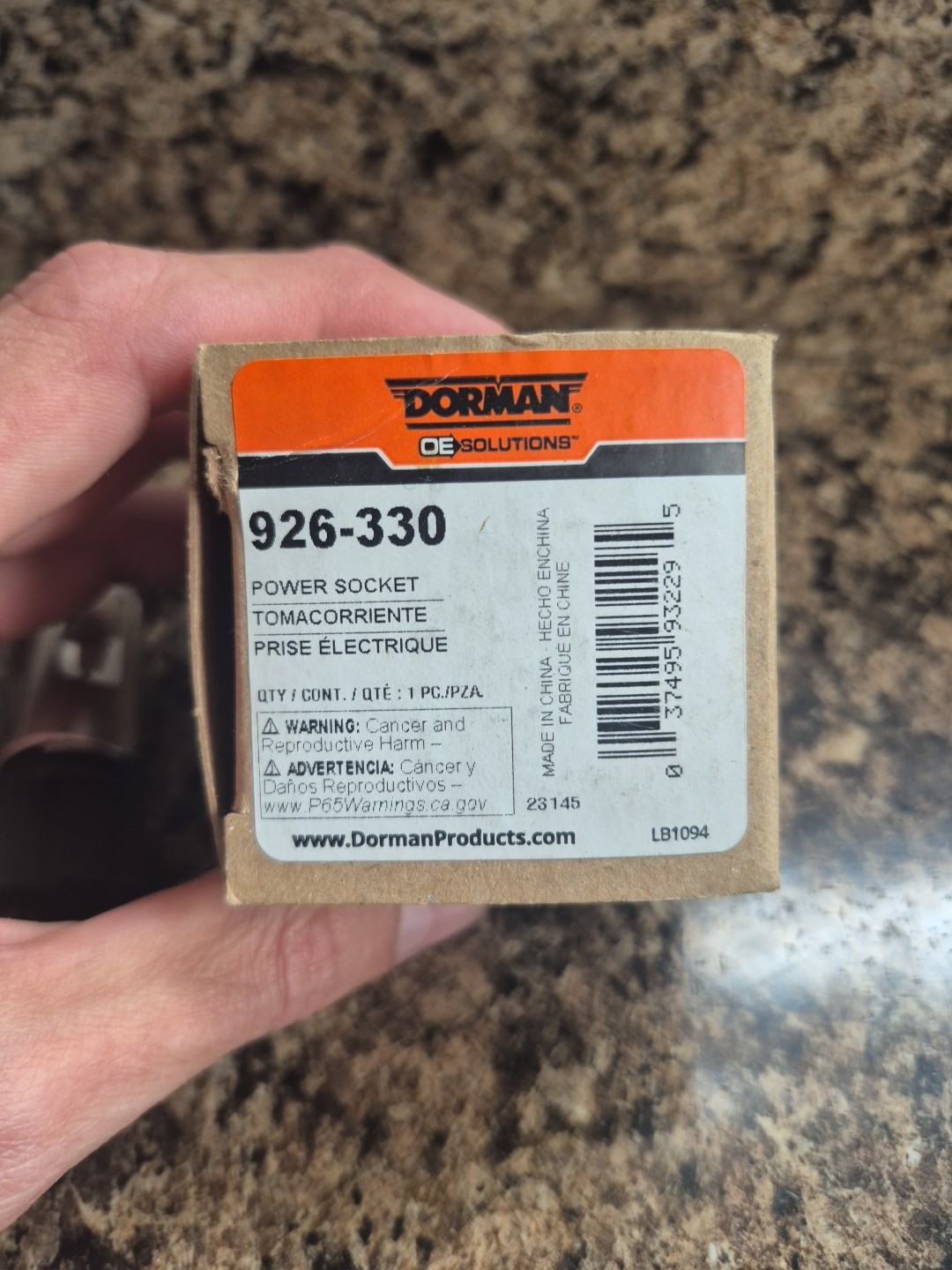 New 12 Volt Accessory Power Outlet Socket Dorman 926-330 -