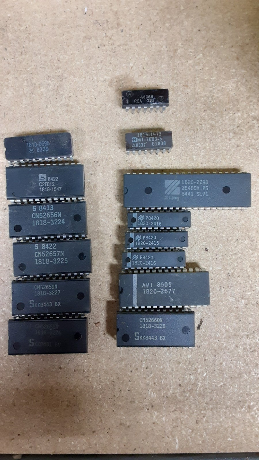 integrated circuits ics Lot incl. HM1-7603-5, RCA CA3086