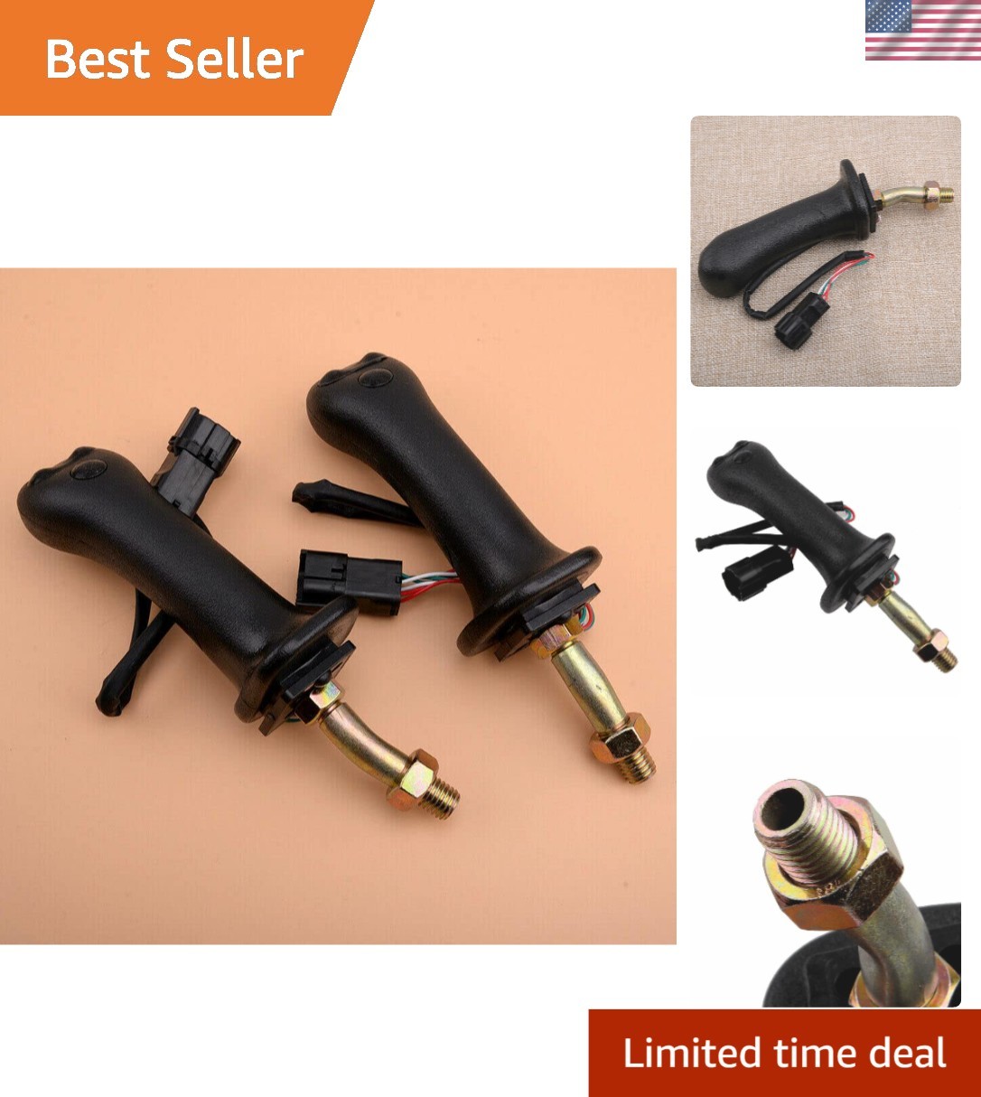 High-Quality 2PC Joystick Handle Set for Doosan DH DX Series - Ambidextrous
