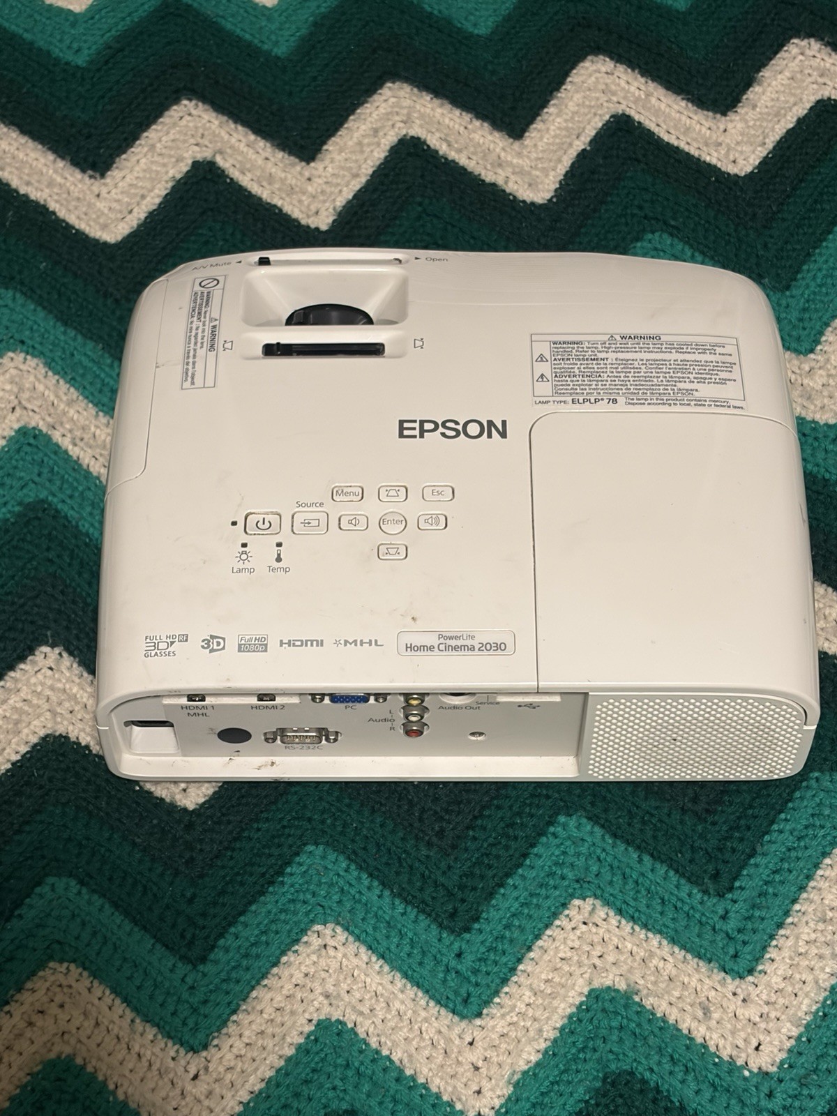 epson powerlite home cinema 2030 projector only