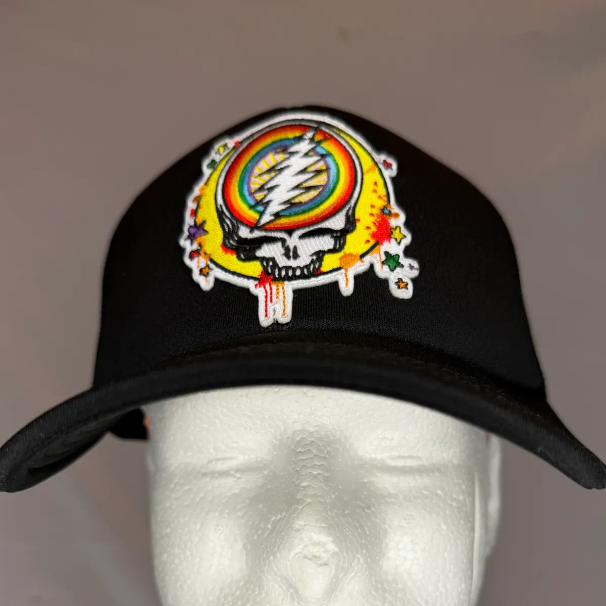 Grateful Dead "Party Stealie" Foam Trucker - Black