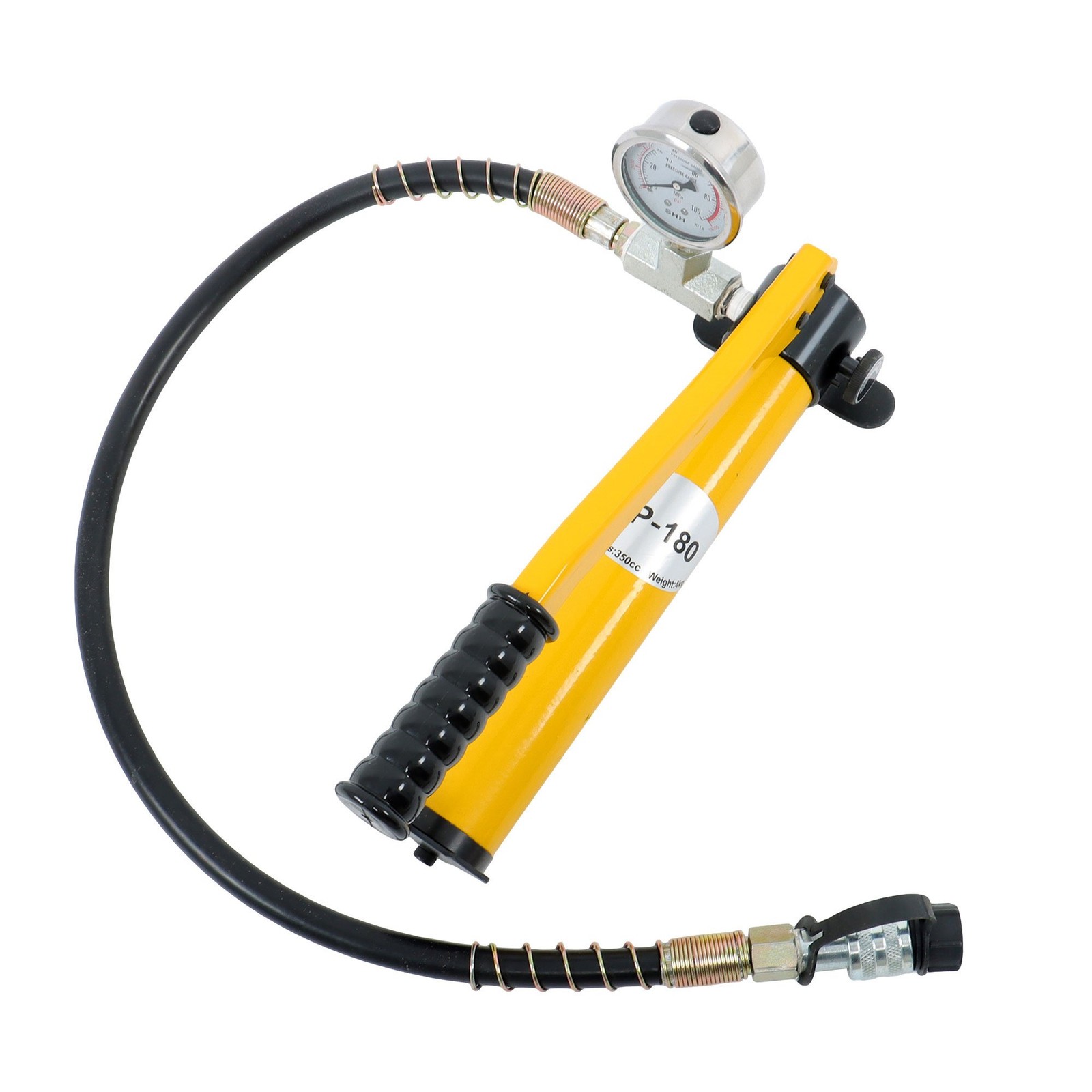CP-180 Hydraulic Hand Pump 8500PSI with Oil Gauge & 2-Speed - 3/8 NPT